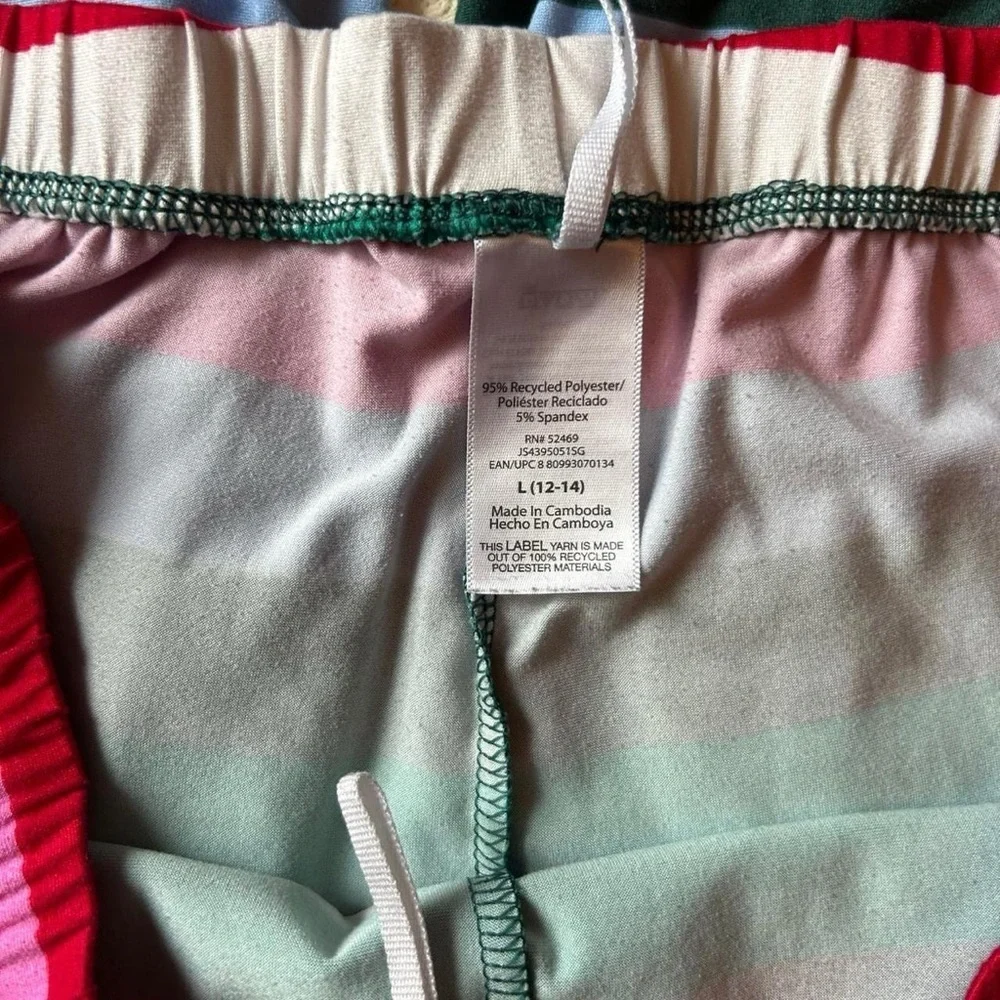 Womens Long Sleeve Tee and Joggers Pajama Set/ Sz L(12-14)